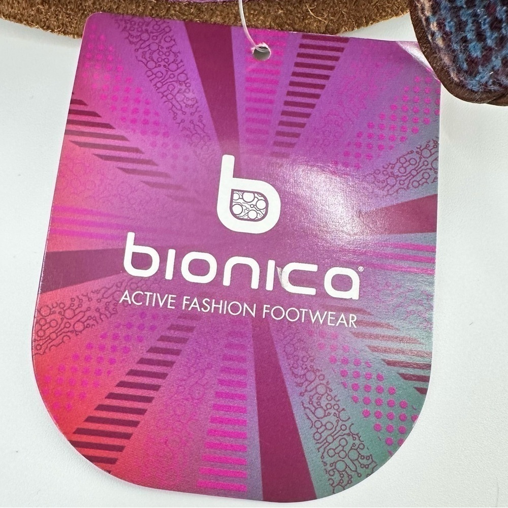 Bionica NWT Rangley Brown Leather Lace Up Bright Interior Detailed Boots Size 8M - Picture 10 of 16